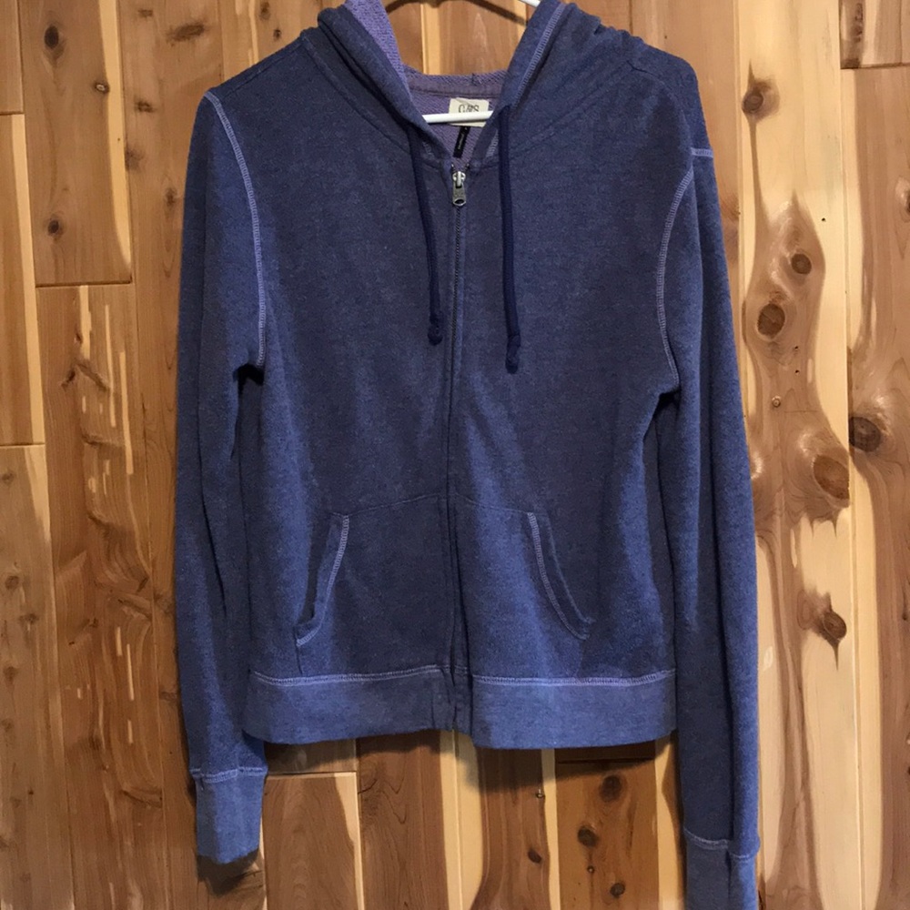 Purple zip up